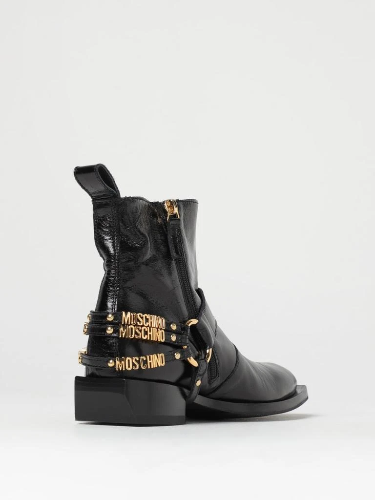 商品Moschino|Moschino Couture ankle boots in cracklè leather,价格¥4916,第3张图片详细描述