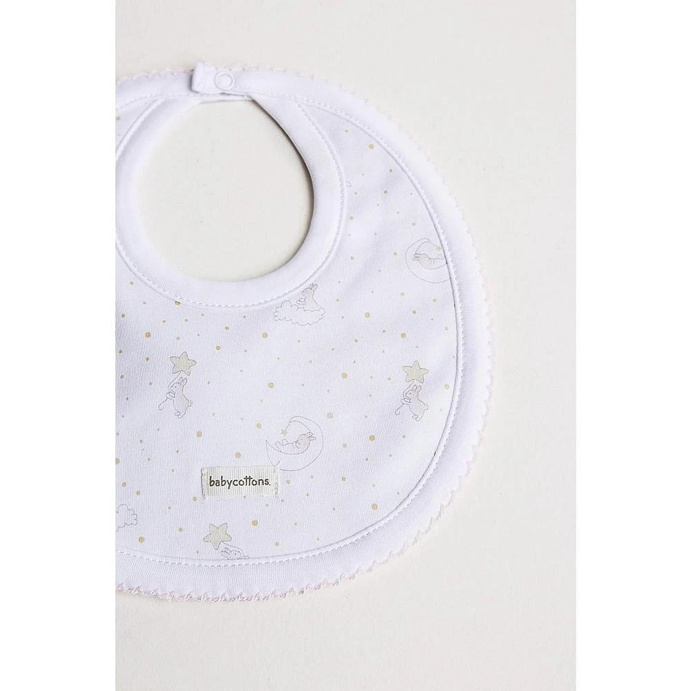 商品babycottons|dreams Pink small bib made with 100% Peruvian Pima Cotton for infant unisex,价格¥68,第2张图片详细描述
