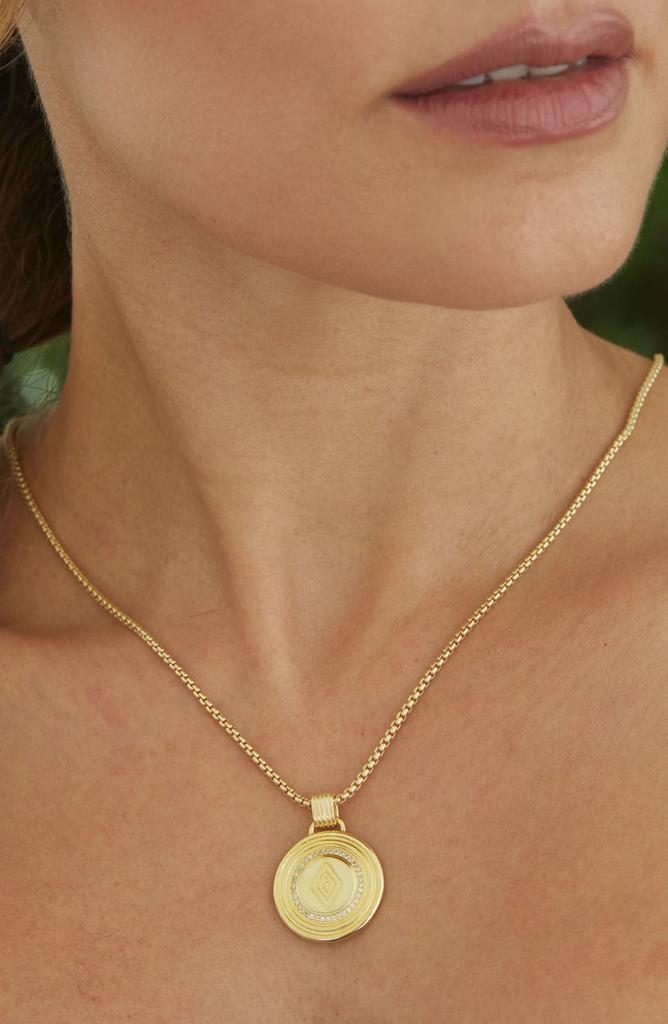商品Savvy Cie Jewels|18K Vermeil Amulet Medallion Pendant Necklace,价格¥738,第4张图片详细描述