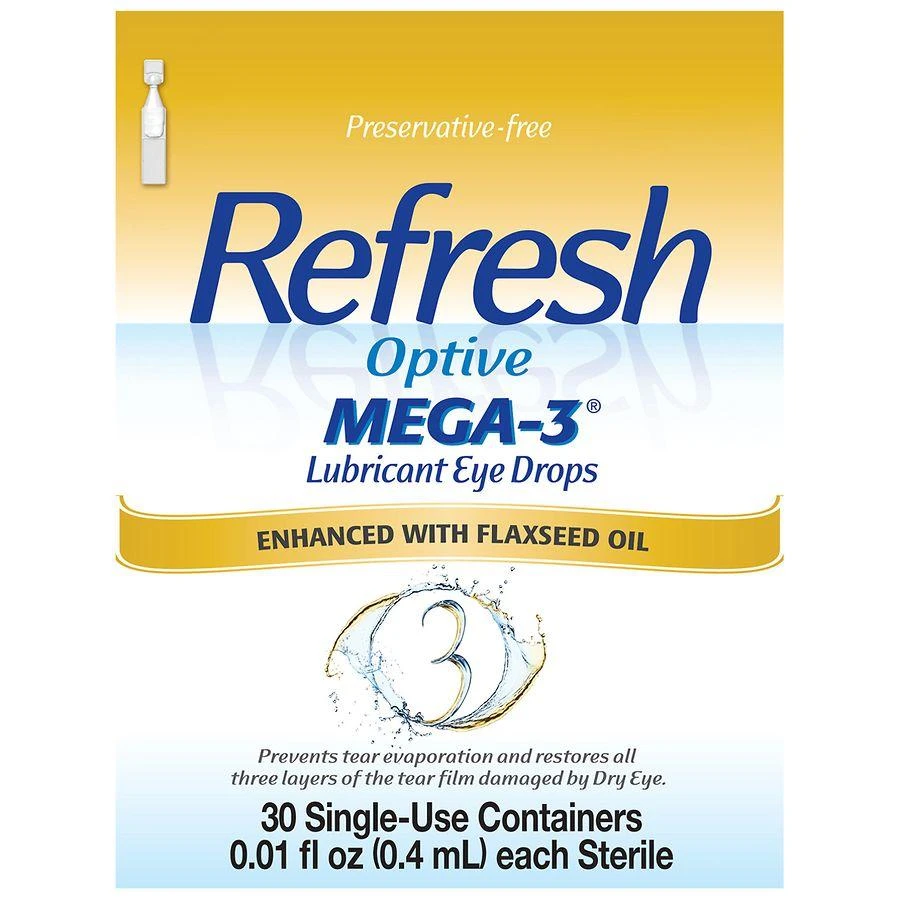 商品Refresh|Mega-3 Lubricant Eye Drops Preservative-Free,价格¥162,第1张图片