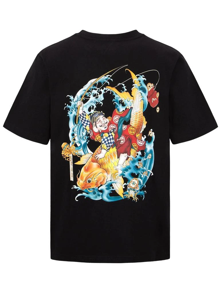 商品Evisu|Evisu Black Cotton T-shirt,价格¥1107,第2张图片详细描述