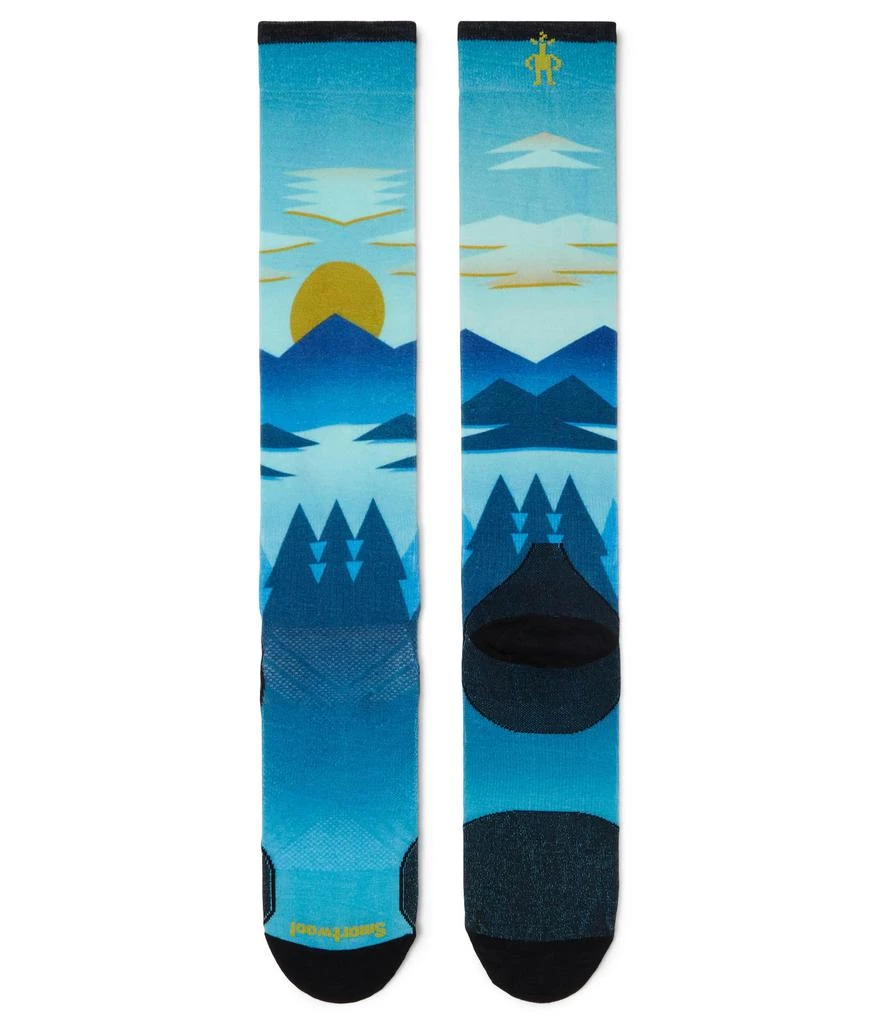 商品SmartWool|Ski Zero Cushion Chasing Mountains Print Over the Calf,价格¥200,第2张图片详细描述