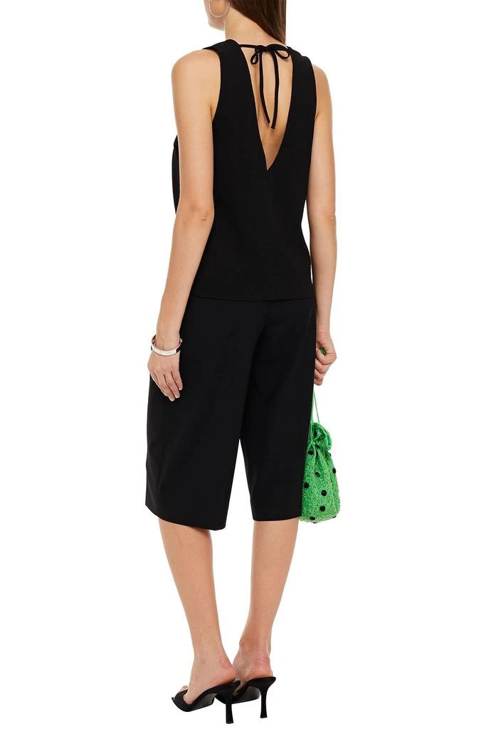 商品Ganni|Tie-back crepe top,价格¥360,第1张图片