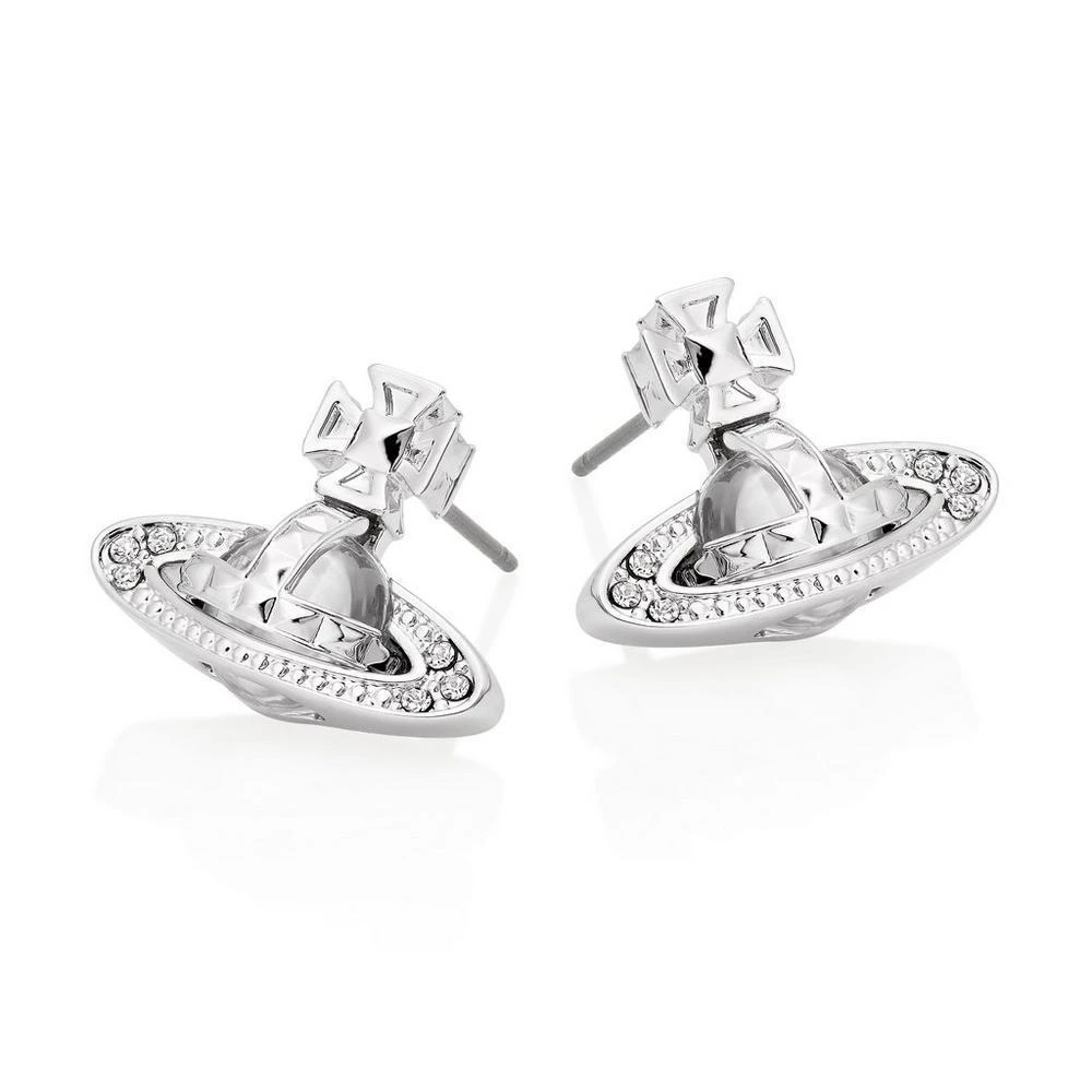 商品Vivienne Westwood|Vivienne Westwood Pina Bas Earrings - Rhodium,价格¥1065,第1张图片