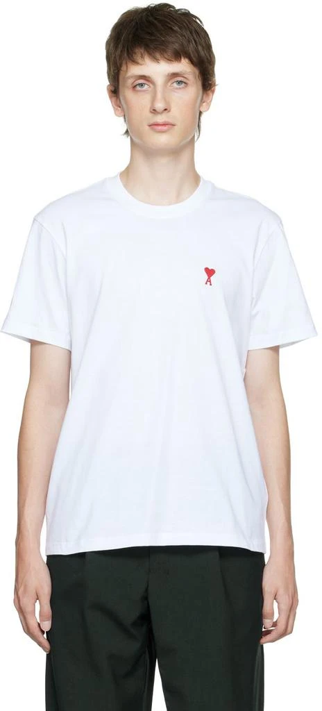 商品AMI|White Ami de Cœur T-Shirt,价格¥383,第1张图片