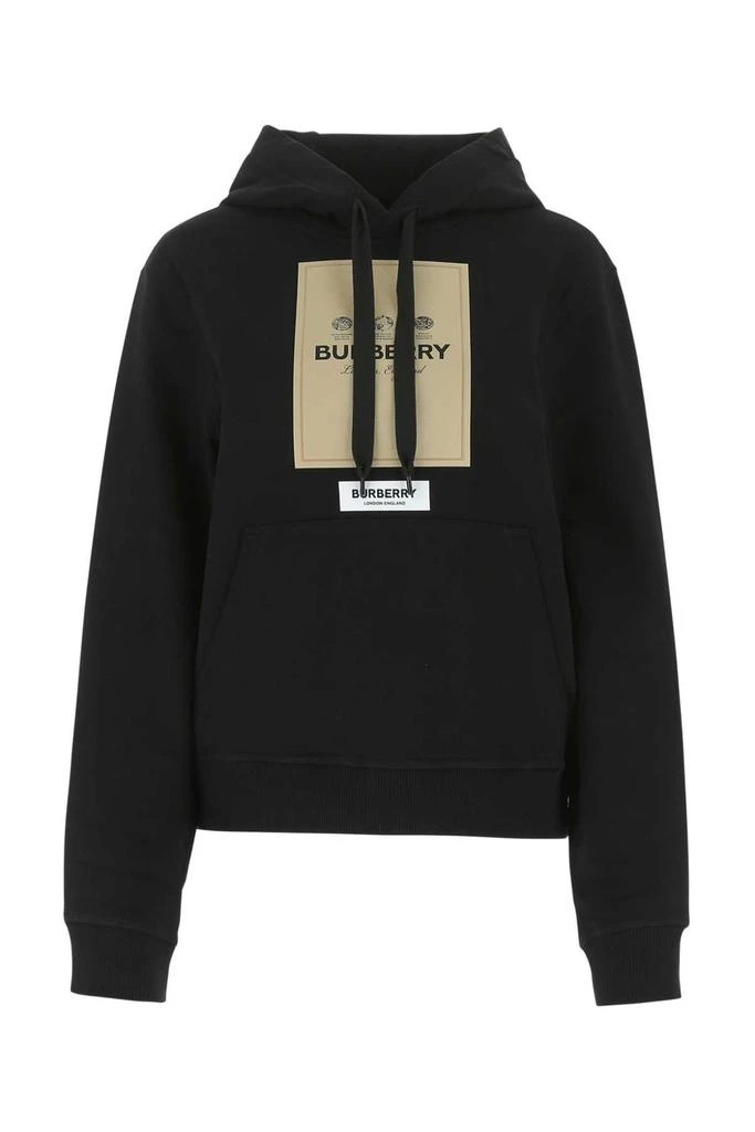 商品Burberry|Burberry Logo Patch Drawstring Hoodie,价格¥5240,第1张图片