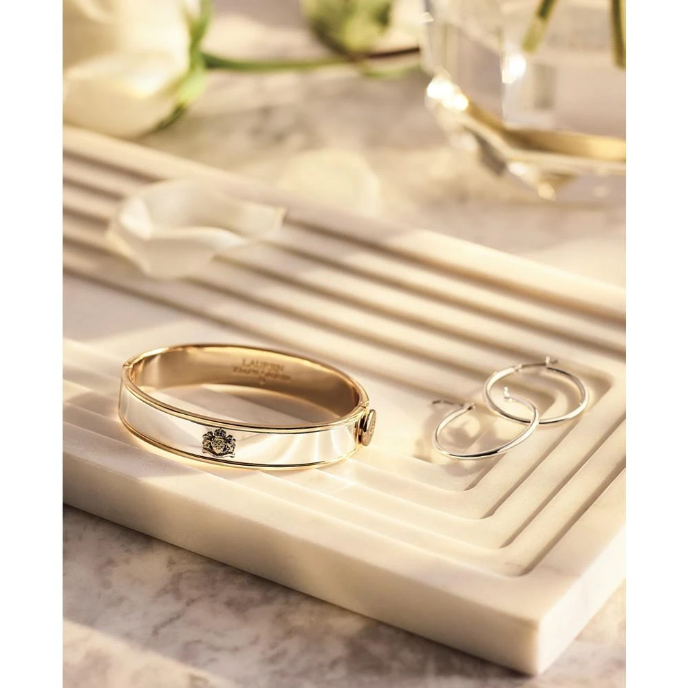 商品Ralph Lauren|Two-Tone Crest Bangle Bracelet,价格¥209,第2张图片详细描述