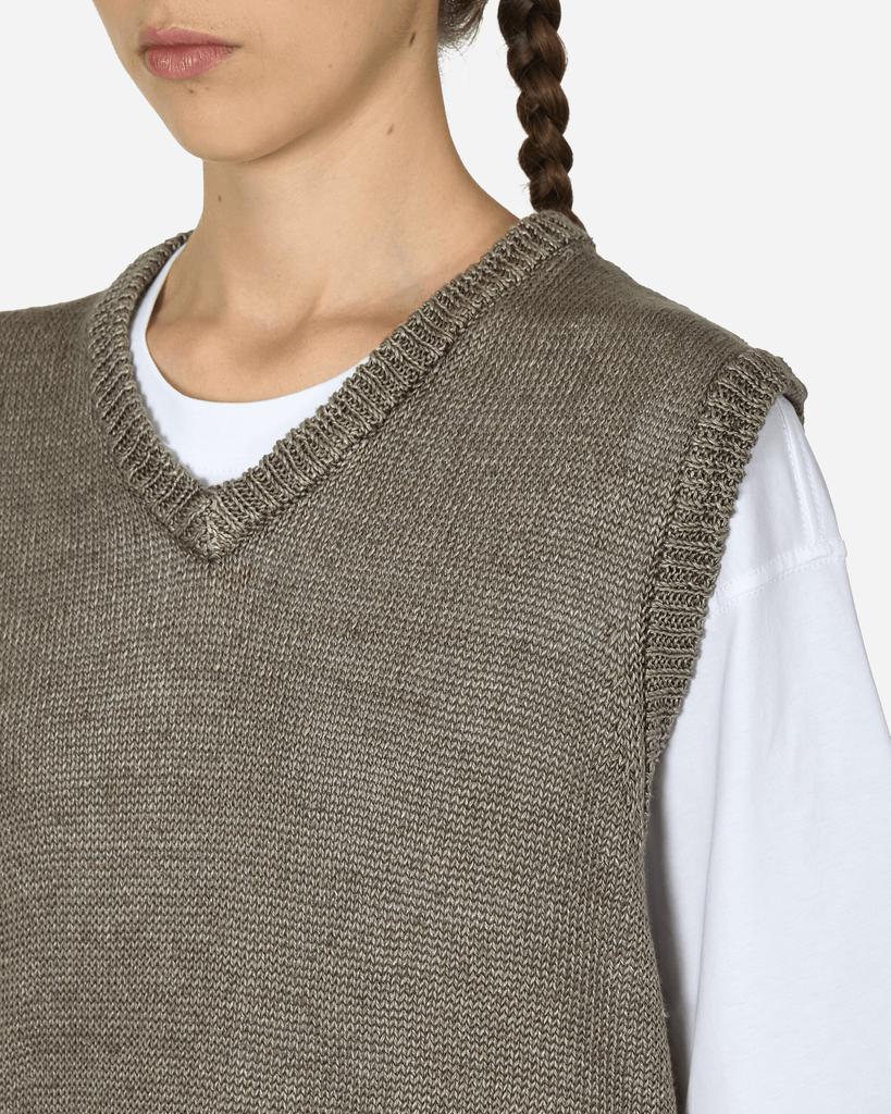 STUSSY LOOSE KNIT LINEN VEST /モーガン LOOSE KNIT LINEN VEST STONE | BODEGA – Bodega