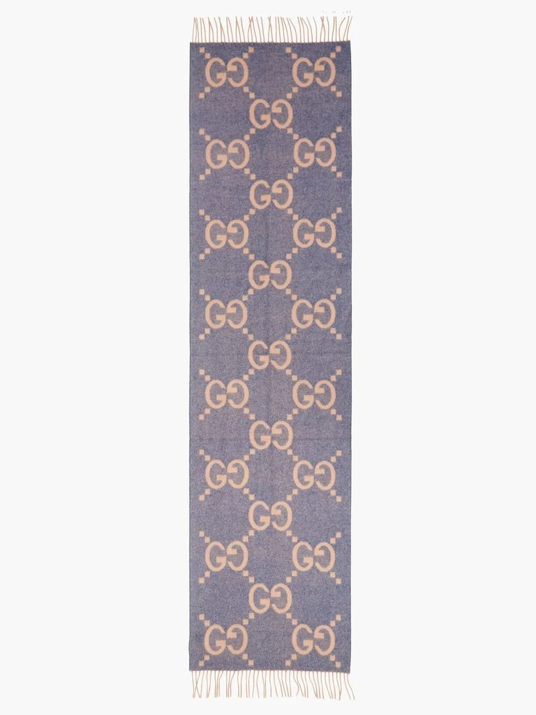 商品Gucci|GG-jacquard cashmere scarf,价格¥6663,第4张图片详细描述
