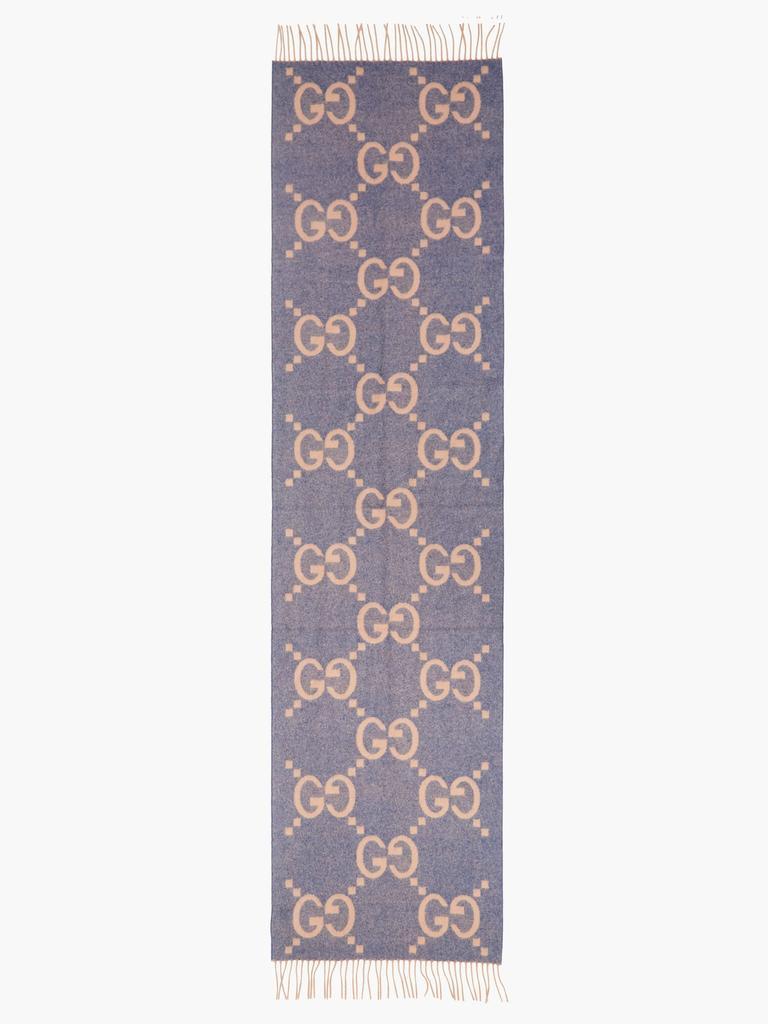 商品Gucci|GG-jacquard cashmere scarf,价格¥5355,第6张图片详细描述