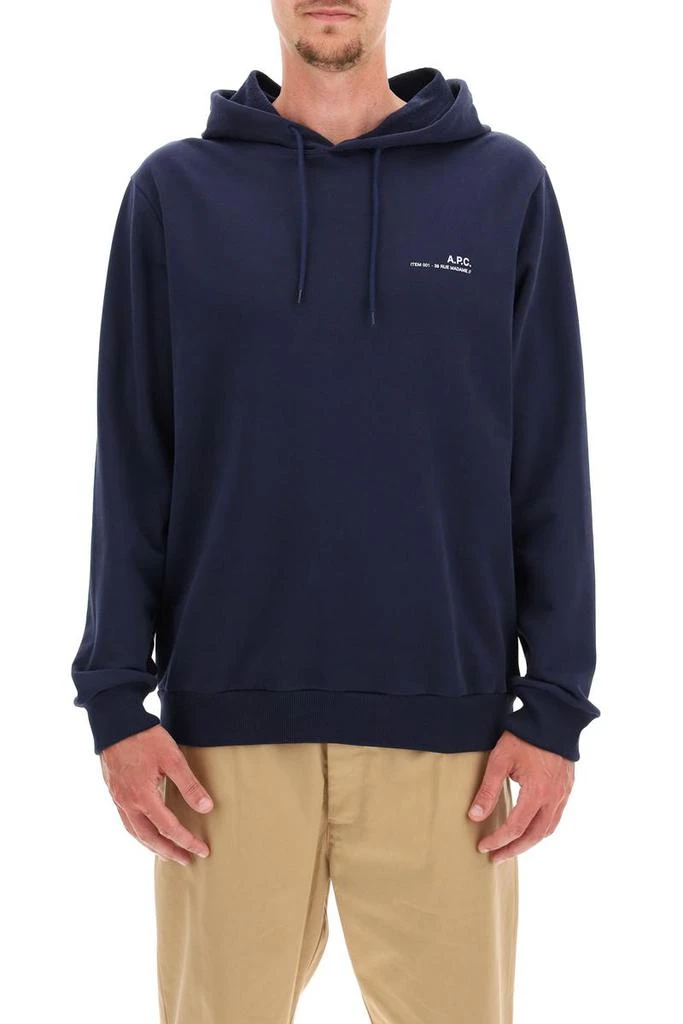商品A.P.C.|A.p.c. item 001 logo print hoodie,价格¥1105,第2张图片详细描述