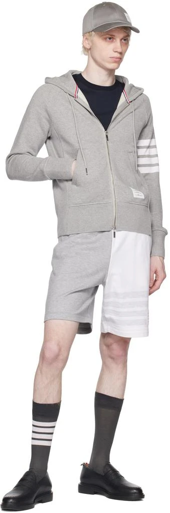 商品Thom Browne|Gray 4-Bar Hoodie,价格¥6742,第4张图片详细描述