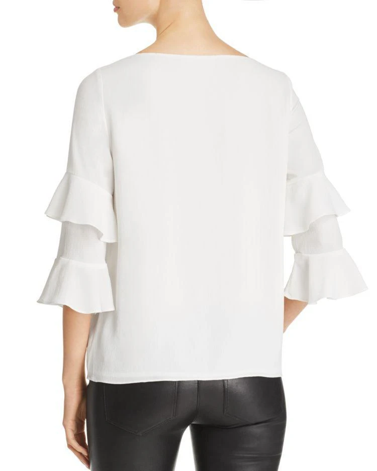 商品Calvin Klein|Calvin Klein Tiered Ruffle Top ,价格¥252,第2张图片详细描述