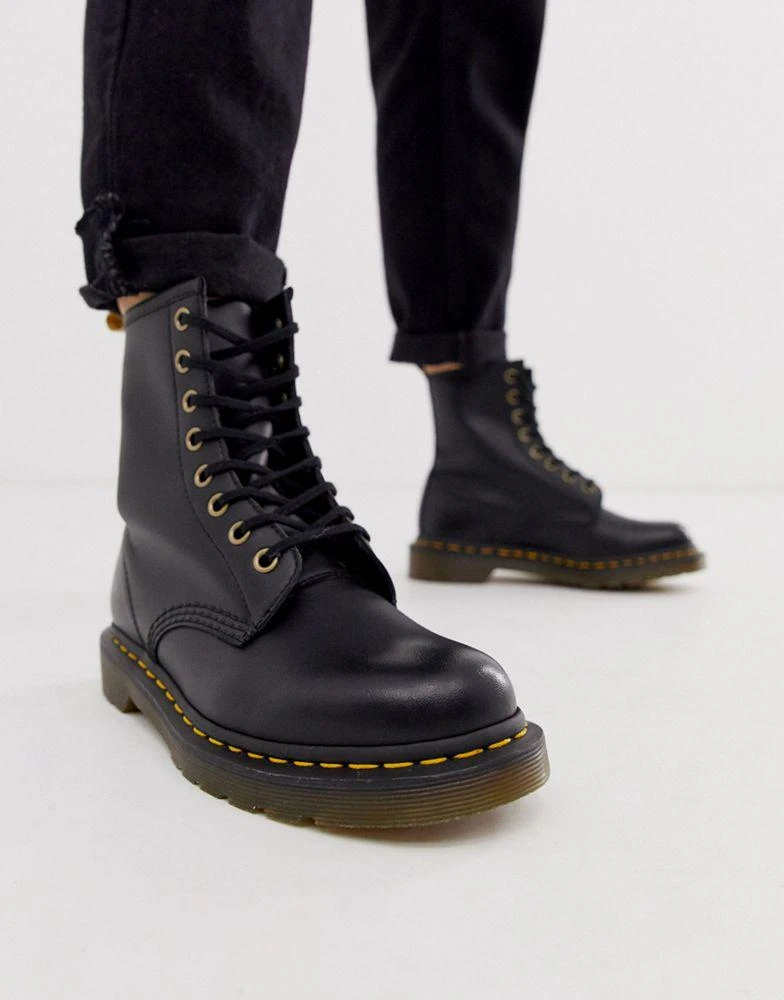 商品Dr. Martens|Dr Martens Vegan 1460 classic ankle boots in black,价格¥1251,第2张图片详细描述