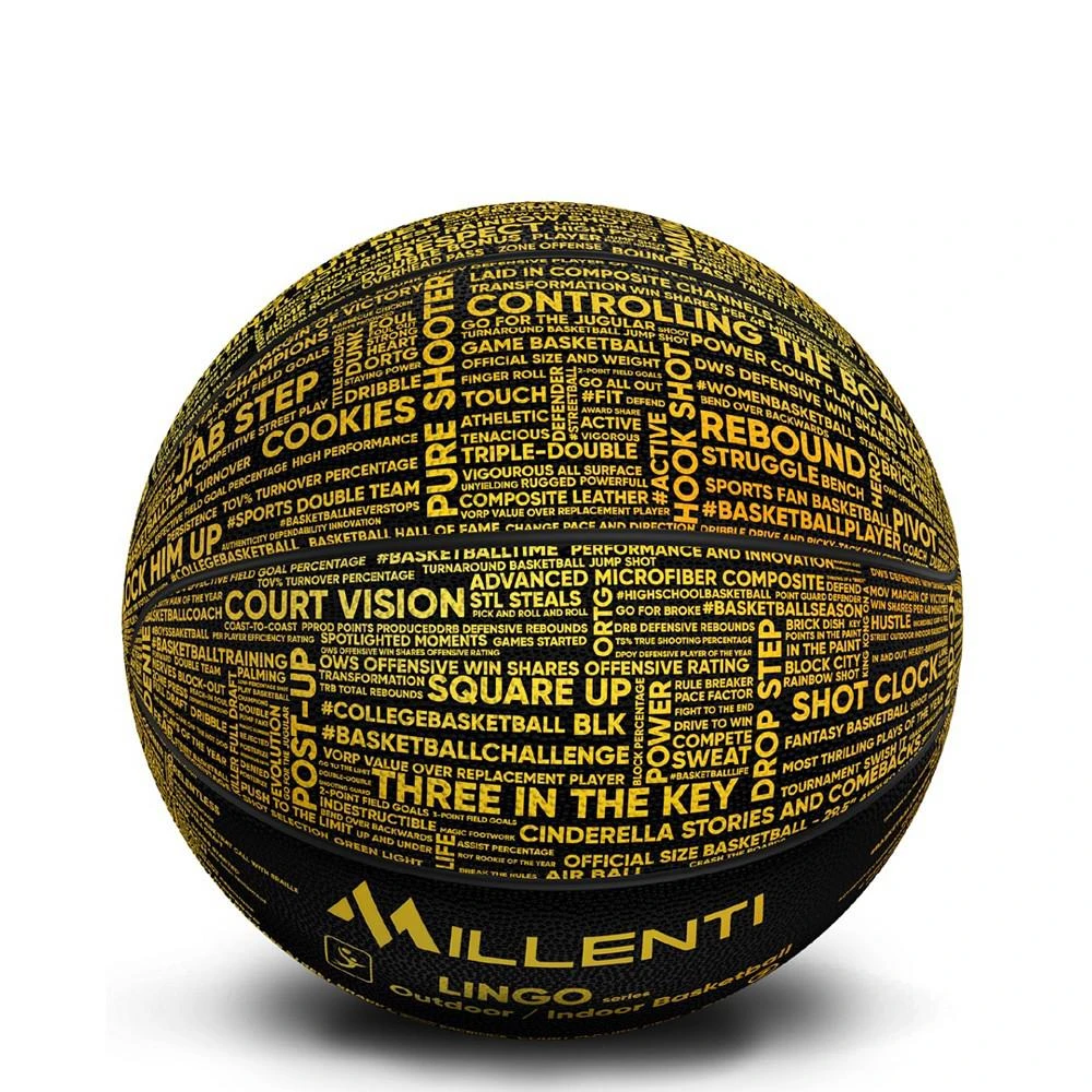 商品MILLENTI|Basketball Official Size 7 Outdoor Indoor Ball Streetcred-Lingo with Chick Hearn Classic One Liners - Designer Basketball Adult Sized,价格¥179,第1张图片