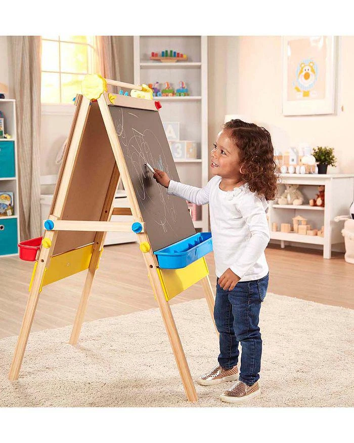 商品Melissa & Doug|Double Sided Wooden Easel - Ages 3+,价格¥628,第2张图片详细描述