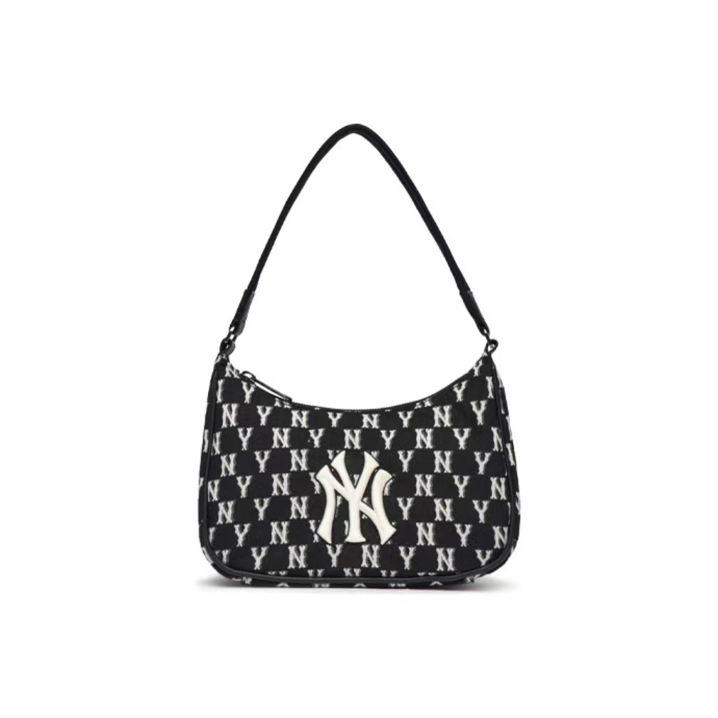商品 【享贝家】ZY-  MLB美联棒 新款 字母复古老花印花 腋下包 黑色 3ABQS012NK000150BKSFREE 图