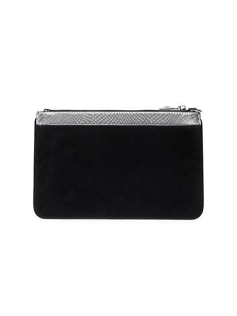 商品Michael Kors|Large Crystal-Embellished Suede Wristlet,价格¥984,第4张图片详细描述