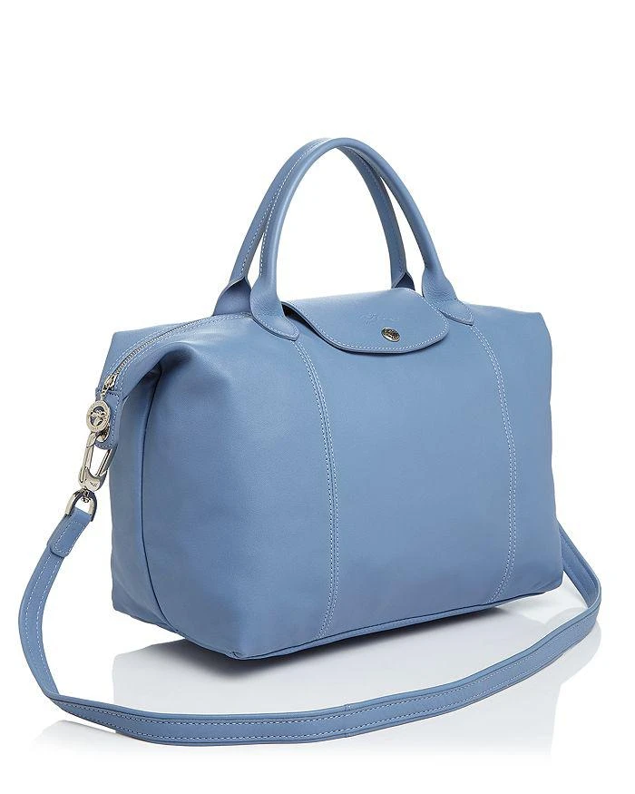 商品Longchamp|Le Pliage Cuir Medium Satchel Satchel皮革饺子包,价格¥3169,第4张图片详细描述