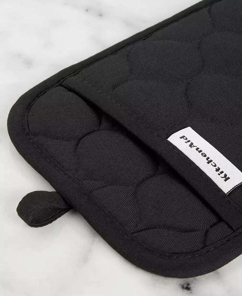 商品KitchenAid|Quilted Cotton Terry Cloth Kitchen Towel, Oven Mitt, Potholder 4-Pack Set,,价格¥615,第2张图片详细描述