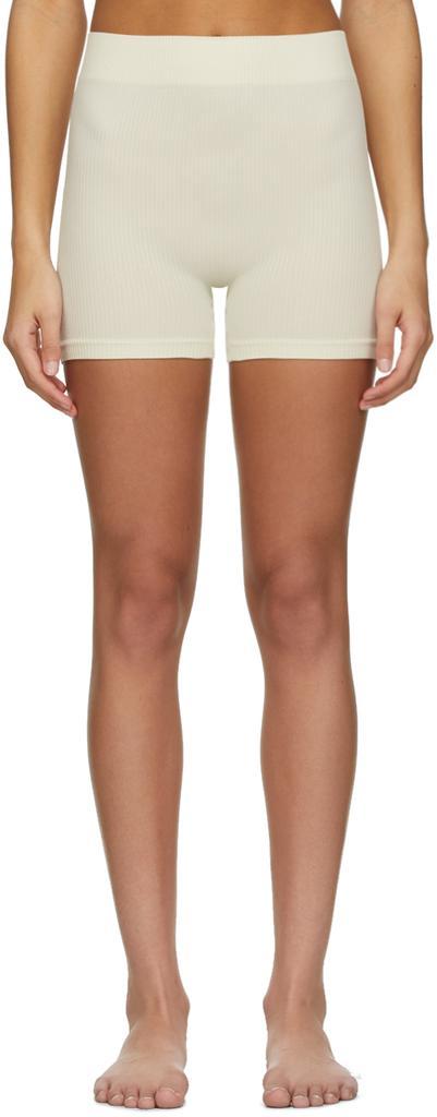 商品SKIMS|Off-White Stretch Rib Boy Shorts,价格¥305,第1张图片