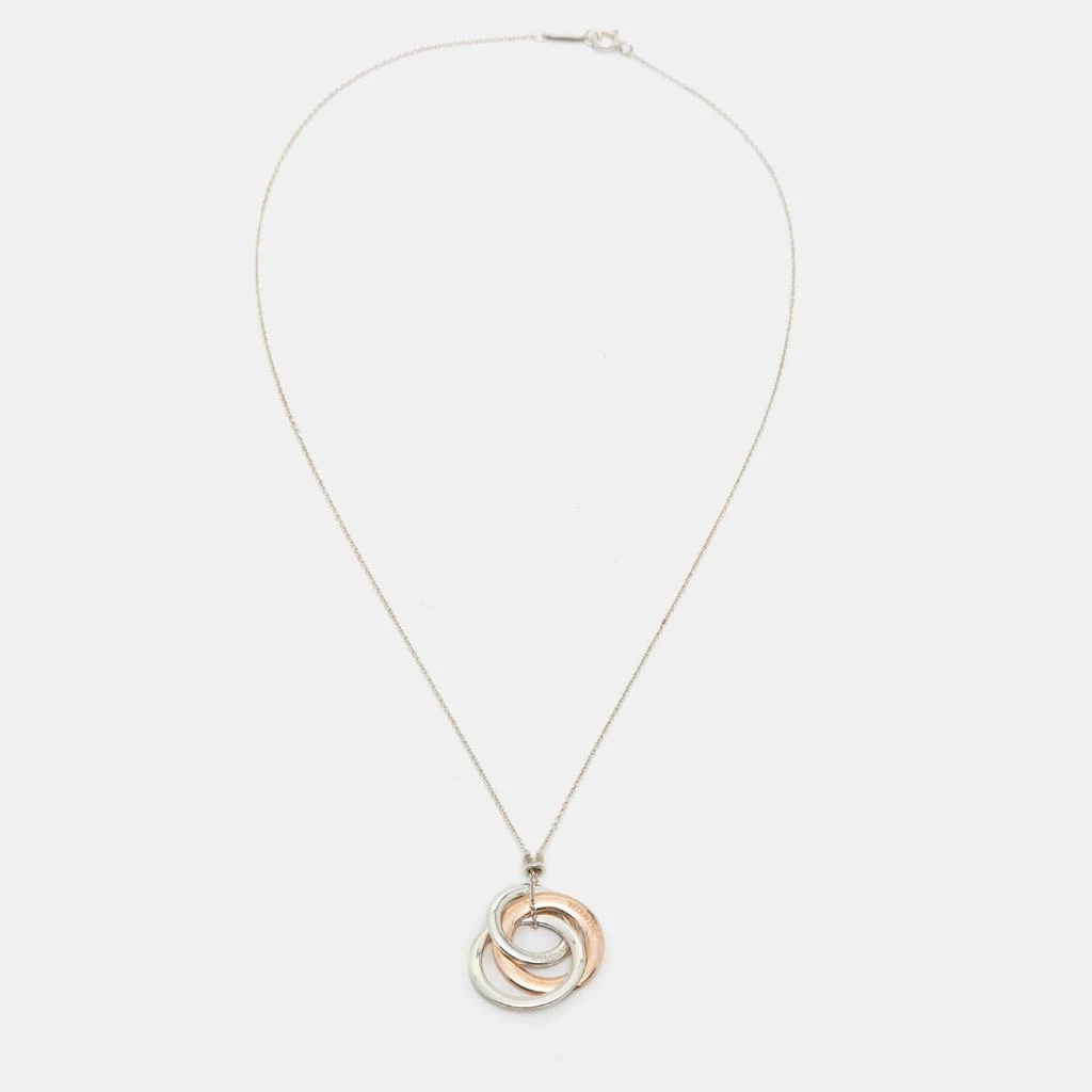 商品[二手商品] Tiffany & Co.|Tiffany & Co. Sterling Silver Rubedo Interlocking Circles Pendant Necklace,价格¥2672,第2张图片详细描述