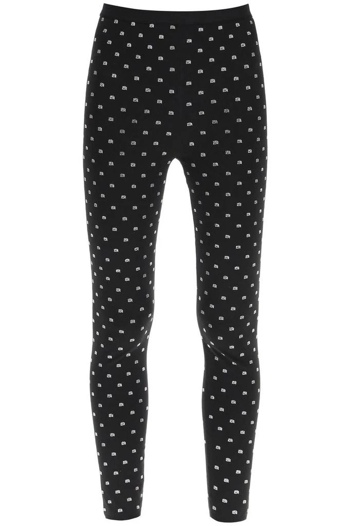 商品Alexander Wang|Alexander Wang Allover Logo Detailed Stretch Leggings,价格¥4314,第1张图片