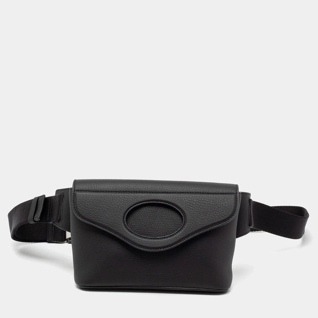 商品Burberry|Burberry Black Leather Pocket  Belt Bag,价格¥4812,第1张图片