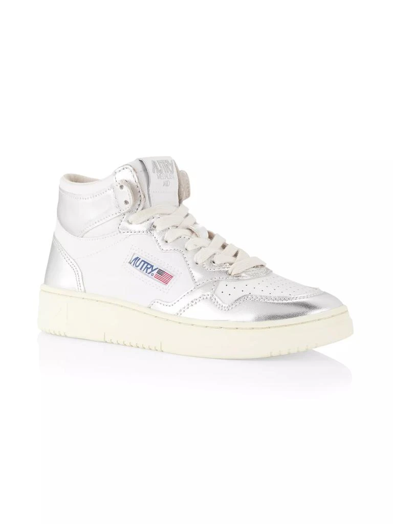 商品Autry|Medalist Leather Mid-Top Sneakers,价格¥1754,第2张图片详细描述