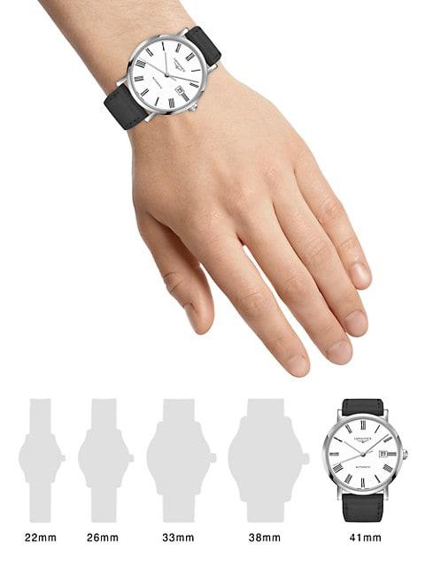 Elegant 41MM Stainless Steel Automatic Watch商品第2张图片规格展示