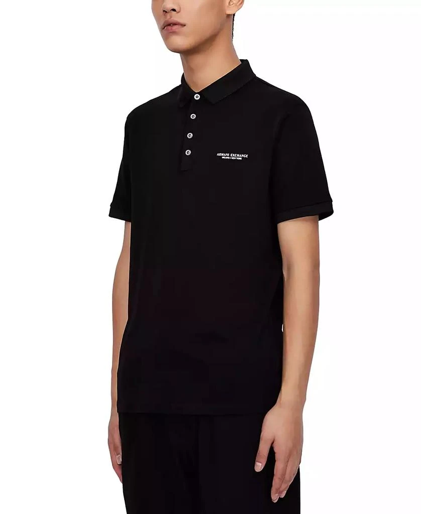 商品Armani Exchange|Men's Milano/New York Logo-Print Polo Shirt,价格¥447,第1张图片