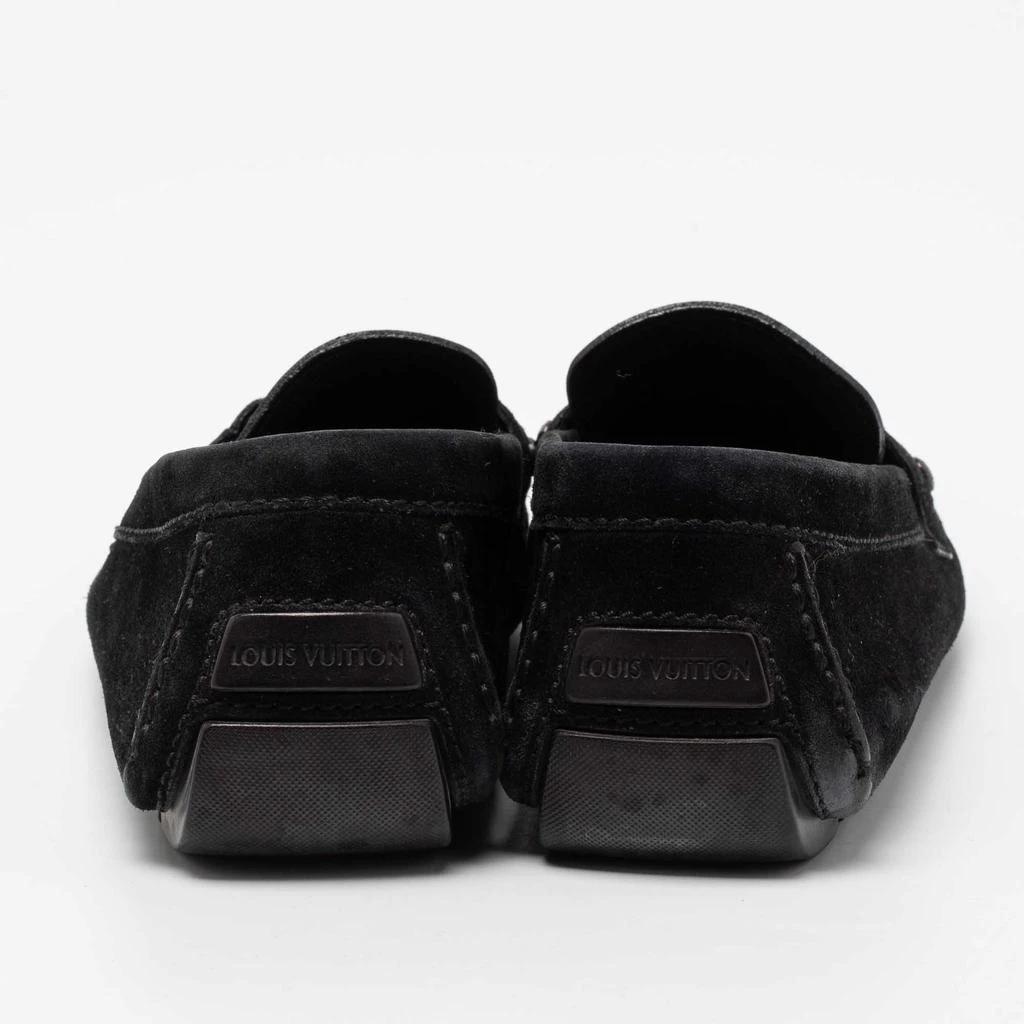 商品[二手商品] Louis Vuitton|Louis Vuitton Black Suede Monte Carlo Loafers Size 42,价格¥2933,第5张图片详细描述