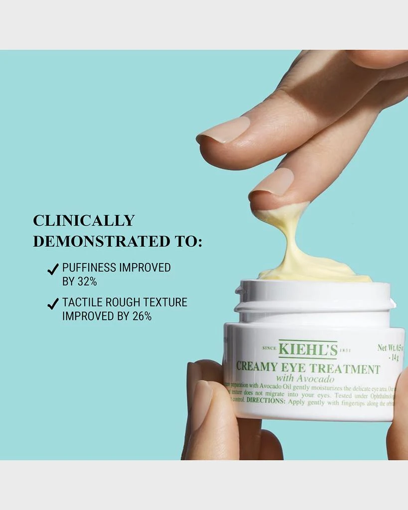 商品Kiehl's|Creamy Eye Treatment with Avocado Duo ($110 Value),价格¥263,第5张图片详细描述