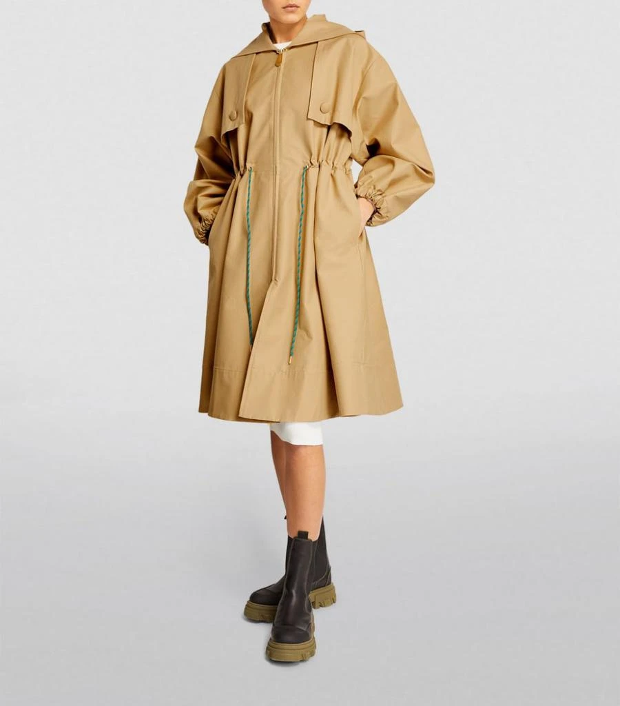 商品Sandro|Oversized Hooded Trench Coat,价格¥3380,第3张图片详细描述