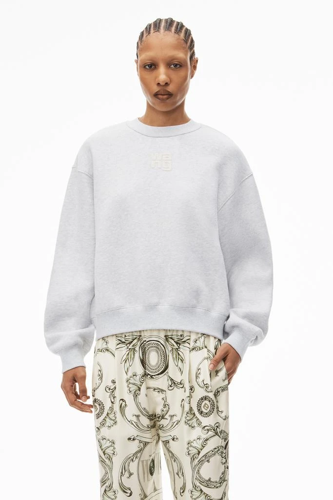 商品Alexander Wang|PUFF LOGO SWEATSHIRT IN STRUCTURED TERRY,价格¥2253,第2张图片详细描述