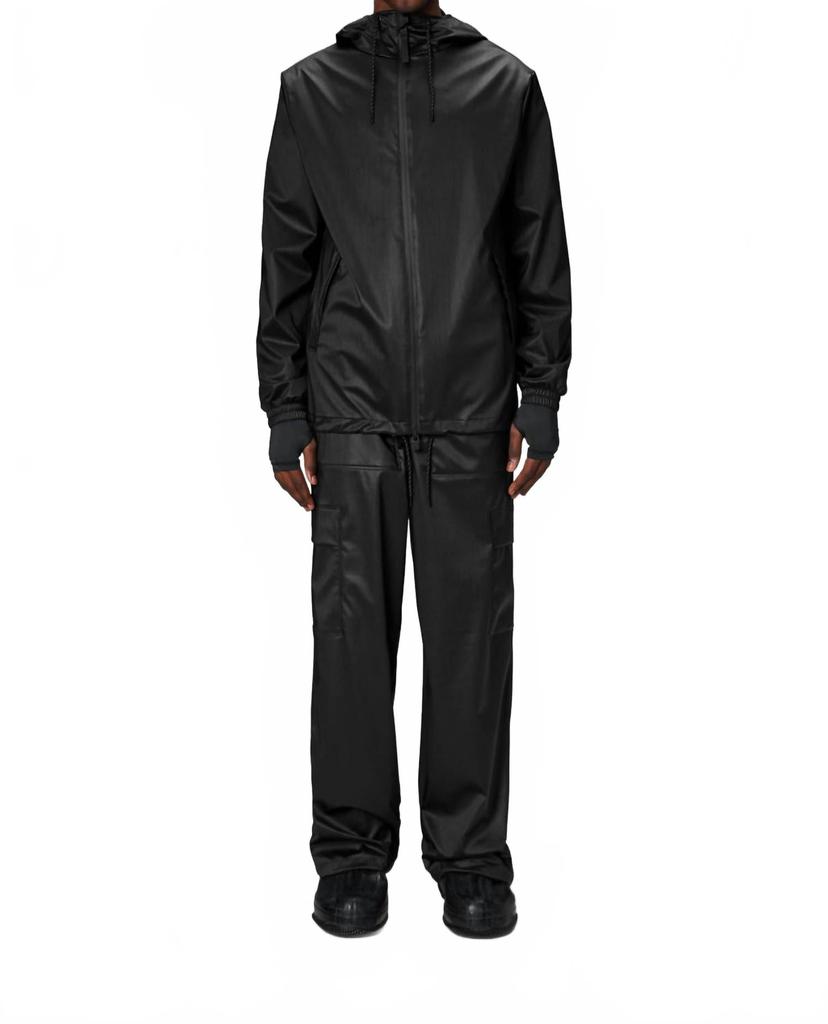Imperméable Storm Breaker à poignets élastiqués en cuir grainé noir image 2