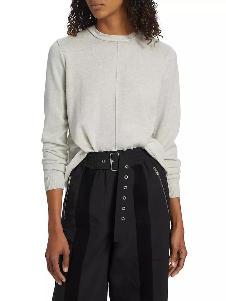 Combination Wool Crewneck Sweater商品第3张图片规格展示