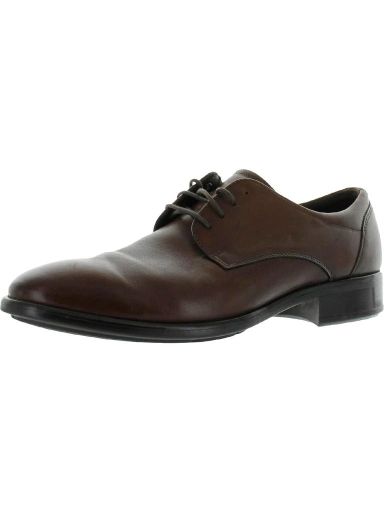 商品ECCO|Mens Leather Block Heel Oxfords,价格¥865,第1张图片详细描述