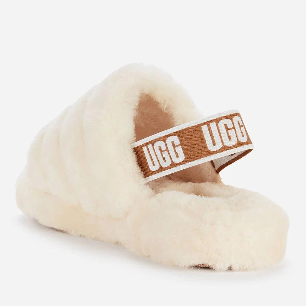 商品UGG|UGG Kids' Fluff Yeah Slide Slippers - Natural,价格¥326,第2张图片详细描述