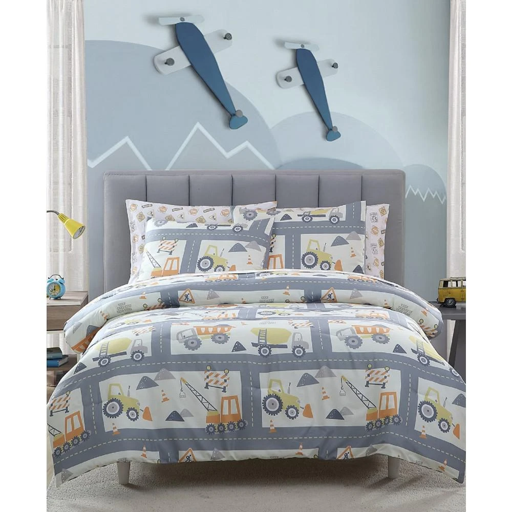 商品Morgan Home|MHF Home Kids Construction Land Twin Comforter Set,价格¥893,第1张图片