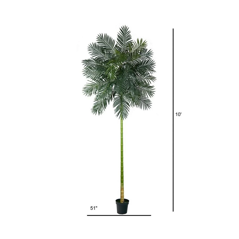 商品NEARLY NATURAL|Cane Artificial Palm Tree, 10',价格¥2686,第3张图片详细描述