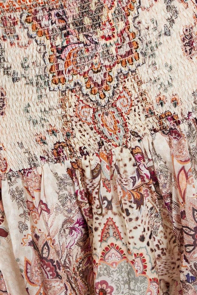 商品Camilla|Crystal-embellished printed cotton and silk-blend mini skirt,价格¥1847,第4张图片详细描述