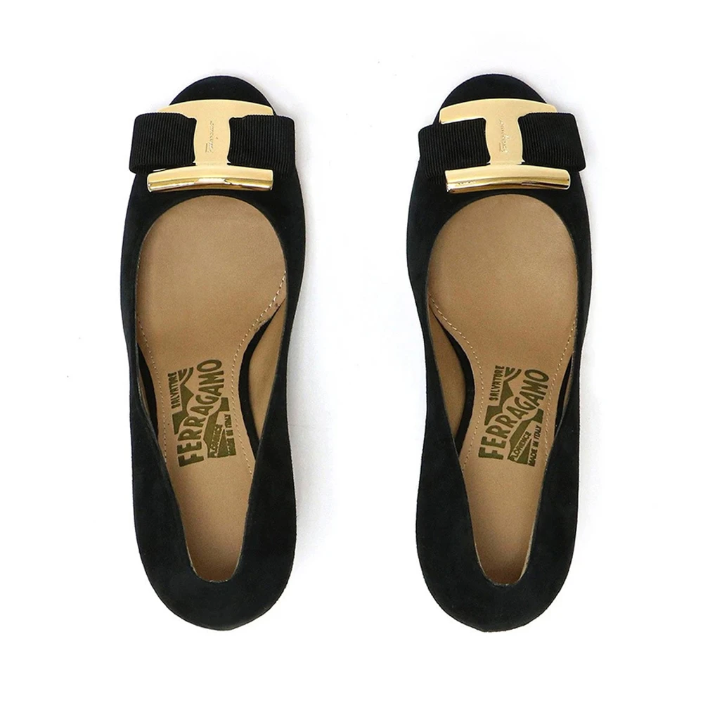 SALVATORE FERRAGAMO 黑色女士高跟鞋 0597707 商品