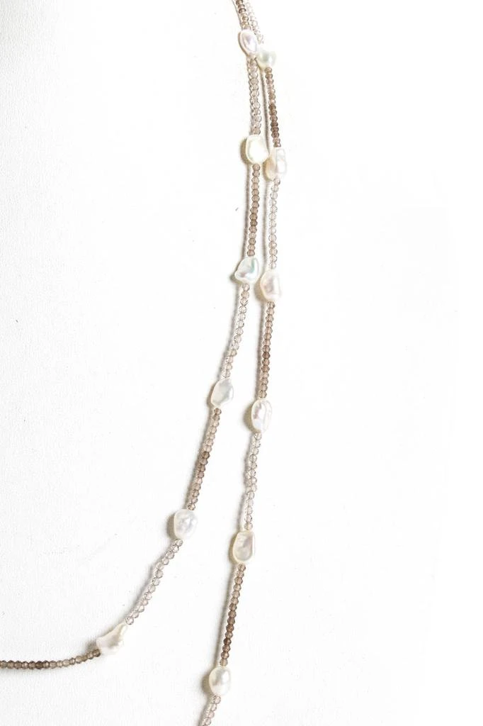 商品[二手商品] Rarities|Womens Sterling Silver Gold Plated Pearl Glass Beaded 54" Necklace,价格¥1105,第2张图片详细描述