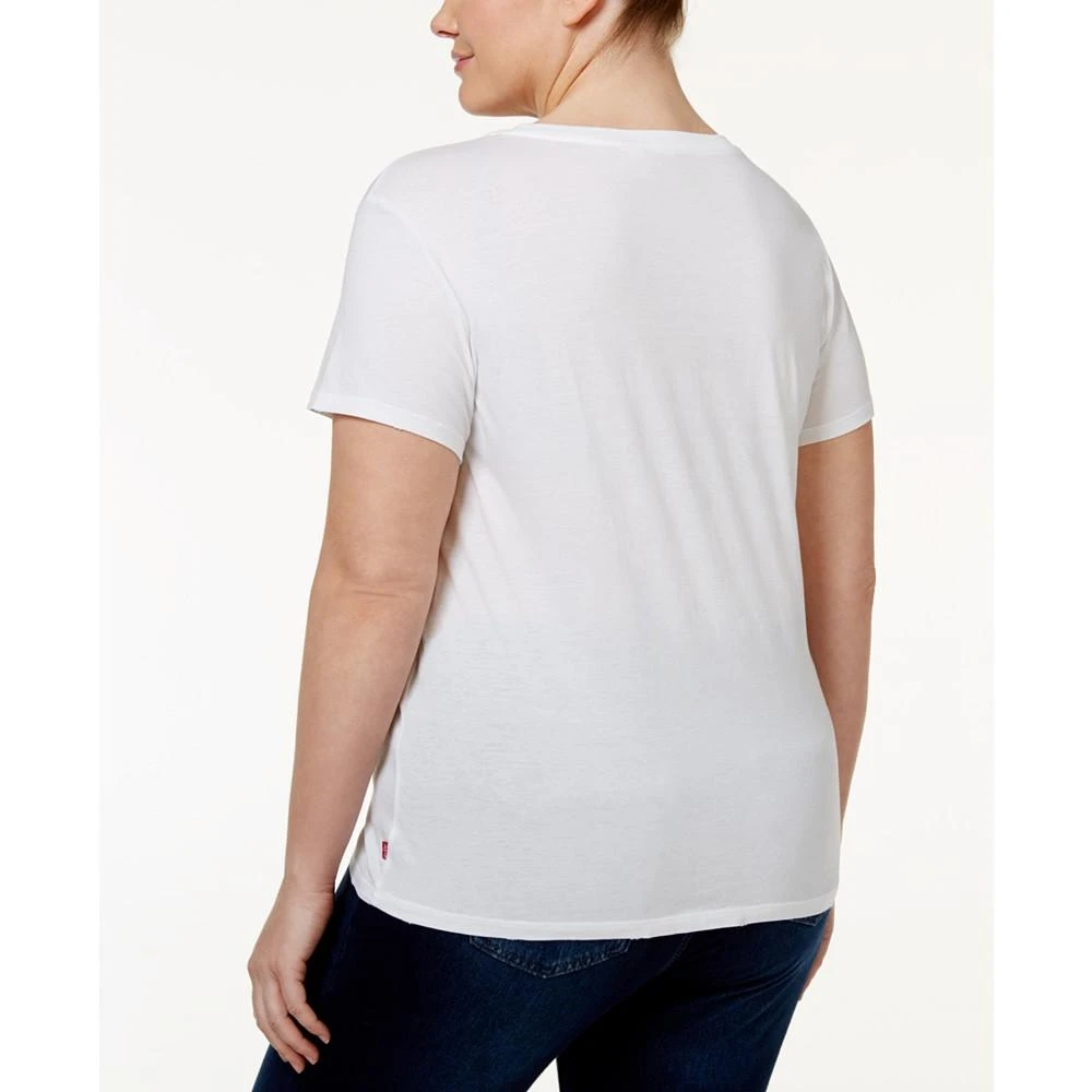 商品Levi's|Trendy Plus Size Perfect Logo Cotton T-Shirt,价格¥135,第2张图片详细描述