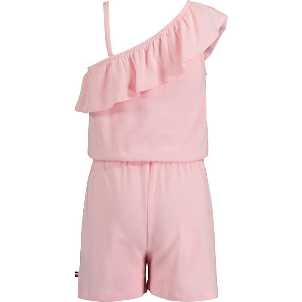 商品Tommy Hilfiger|Big Girls Signature Logo One Shoulder Romper,价格¥127,第2张图片详细描述