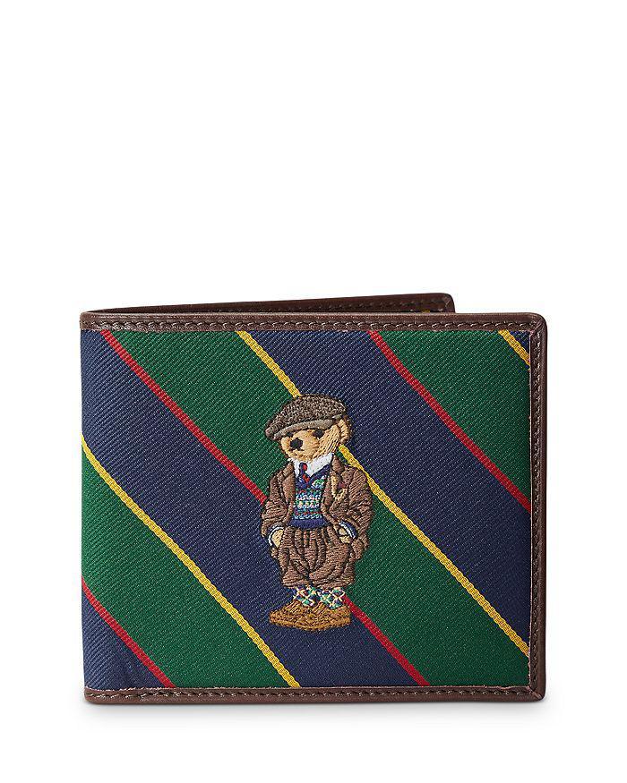 商品Ralph Lauren|Polo Bear Jacquard Billfold Wallet,价格¥1090,第3张图片详细描述