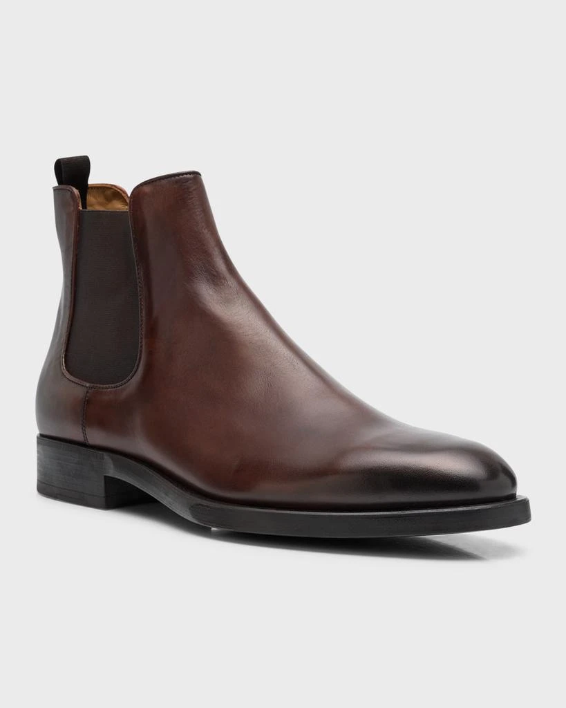 商品Giorgio Armani|Men's Leather Chelsea Boots,价格¥8100,第3张图片详细描述