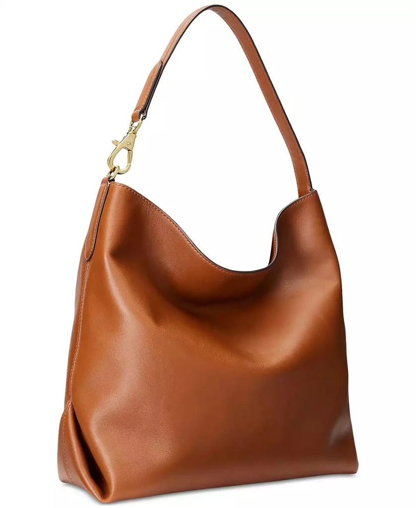 商品Ralph Lauren|Kassie Large Leather Shoulder Bag,价格¥3718,第3张图片详细描述