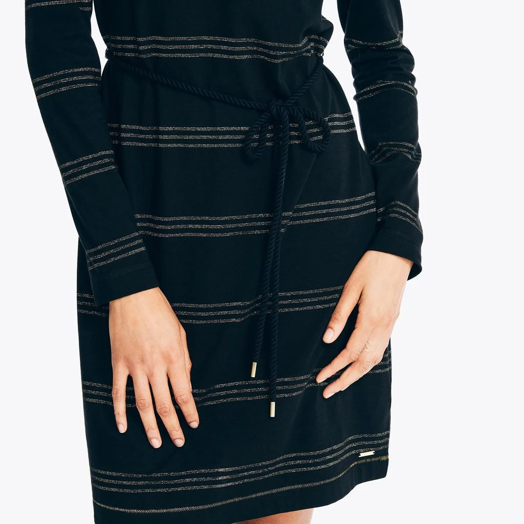 商品Nautica|Womens Sustainably Crafted Striped Knit Dress,价格¥224,第2张图片详细描述